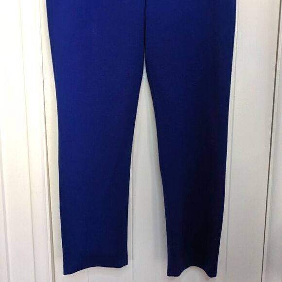 St. John Wool Blend Trouser Pants 10 Nautical Retro Glam Coastal Preppy Cape Cod - Picture 4 of 11
